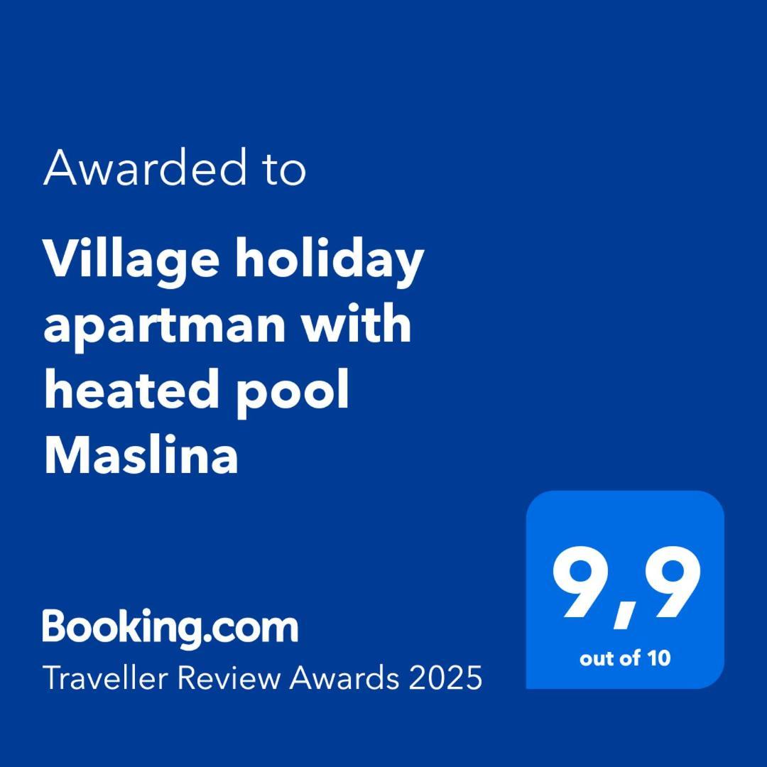 Village Holiday Apartman With Heated Pool Maslina Kostanje 外观 照片